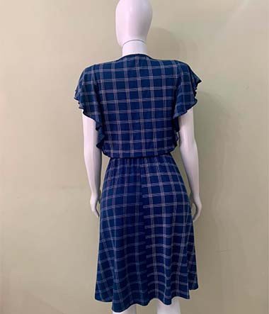 Vestido xadrez solto
