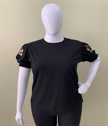 Blusa gola redonda