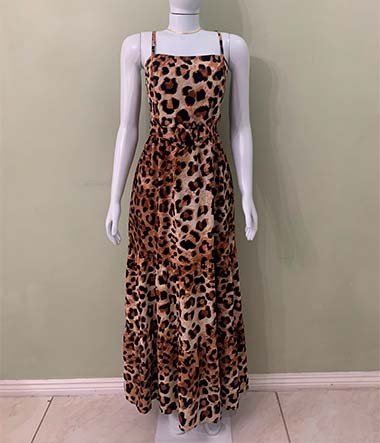 Vestido longo com bojo
