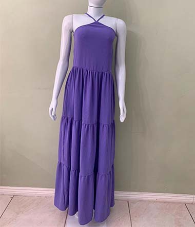 Vestido longo d alcinha