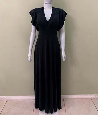 Vestido longo com bojo