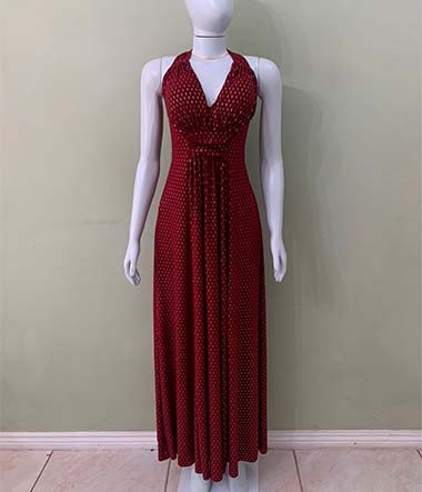 Vestido longo com bojo